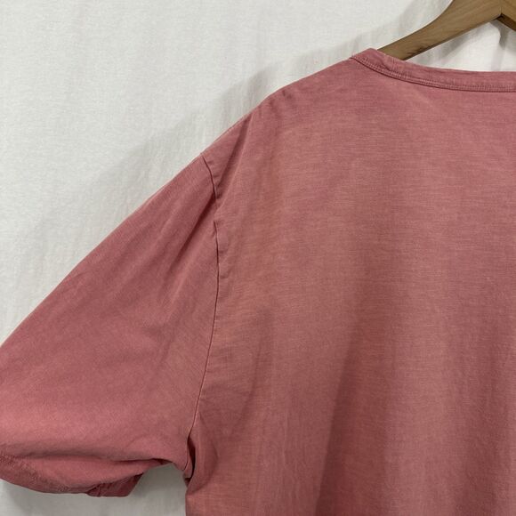 Faherty Sunwashed Salmon Pink Short Sleeve Tee Shirt Mens XXL-T ***READ - Picture 10 of 11